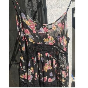 Super cute Nasty Girl lace print dress